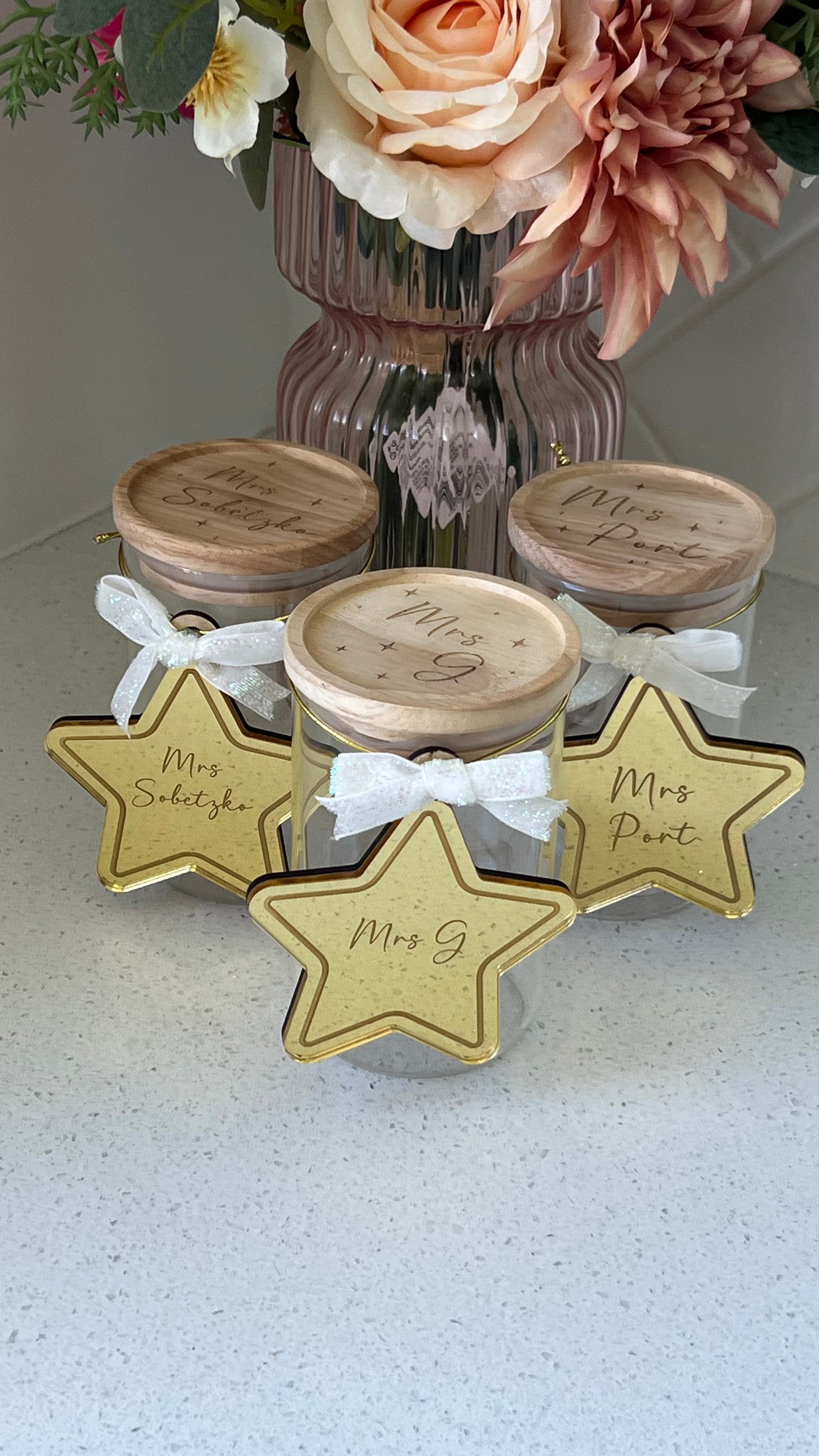 Personalised star and lolly jar