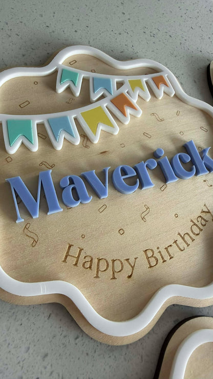 PRE ORDER “Celebration” Individual Plaque  *Ready Second Week of December*