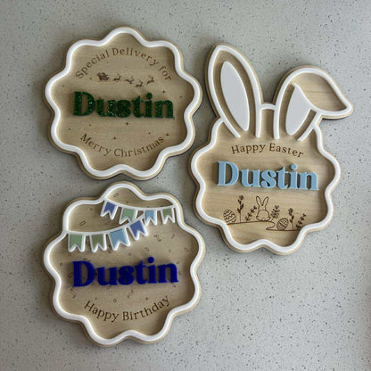 PRE ORDER “Celebration” Individual Plaque  *Ready Second Week of December*