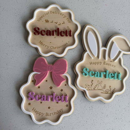 PRE ORDER “Celebration” Individual Plaque  *Ready Second Week of December*