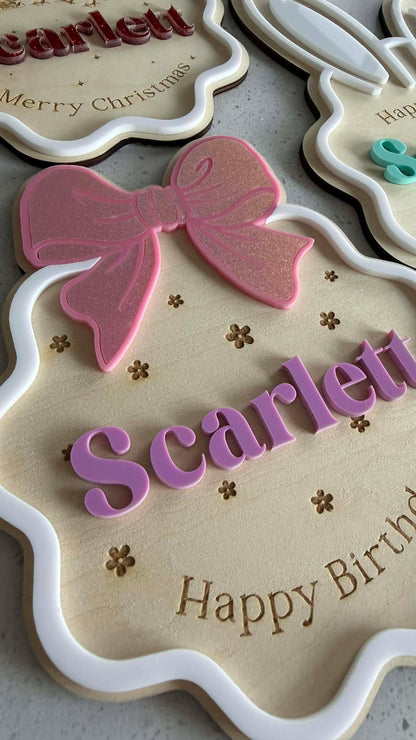 PRE ORDER “Celebration” Individual Plaque  *Ready Second Week of December*