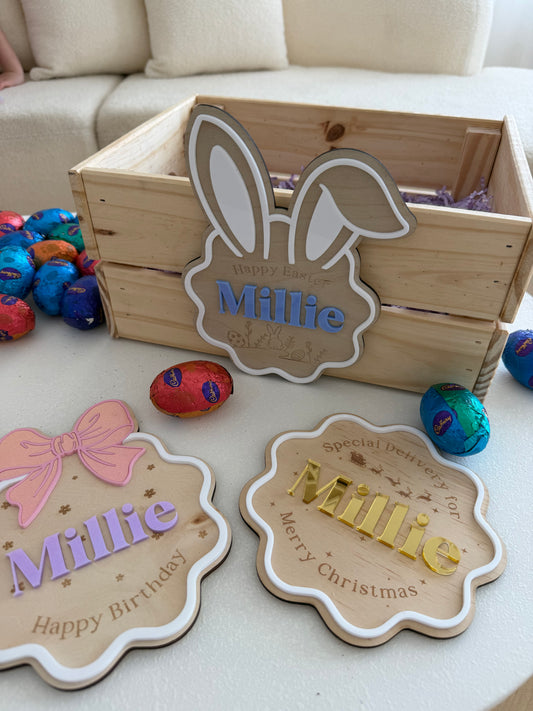 PRE ORDER READY EARLY MARCH “Celebration Plaque” Set of 3