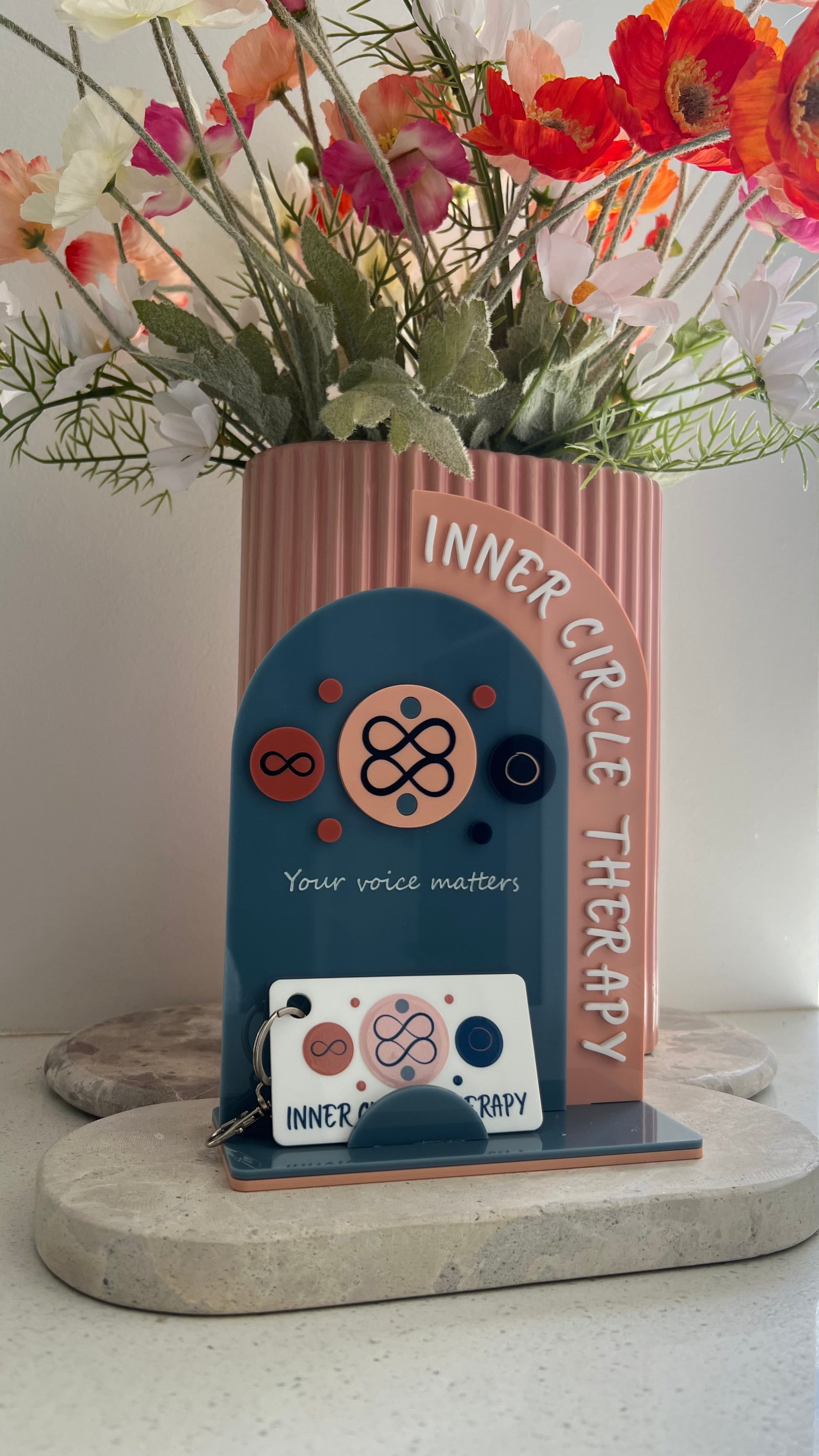 Business Card Sign holder personalised for your business 