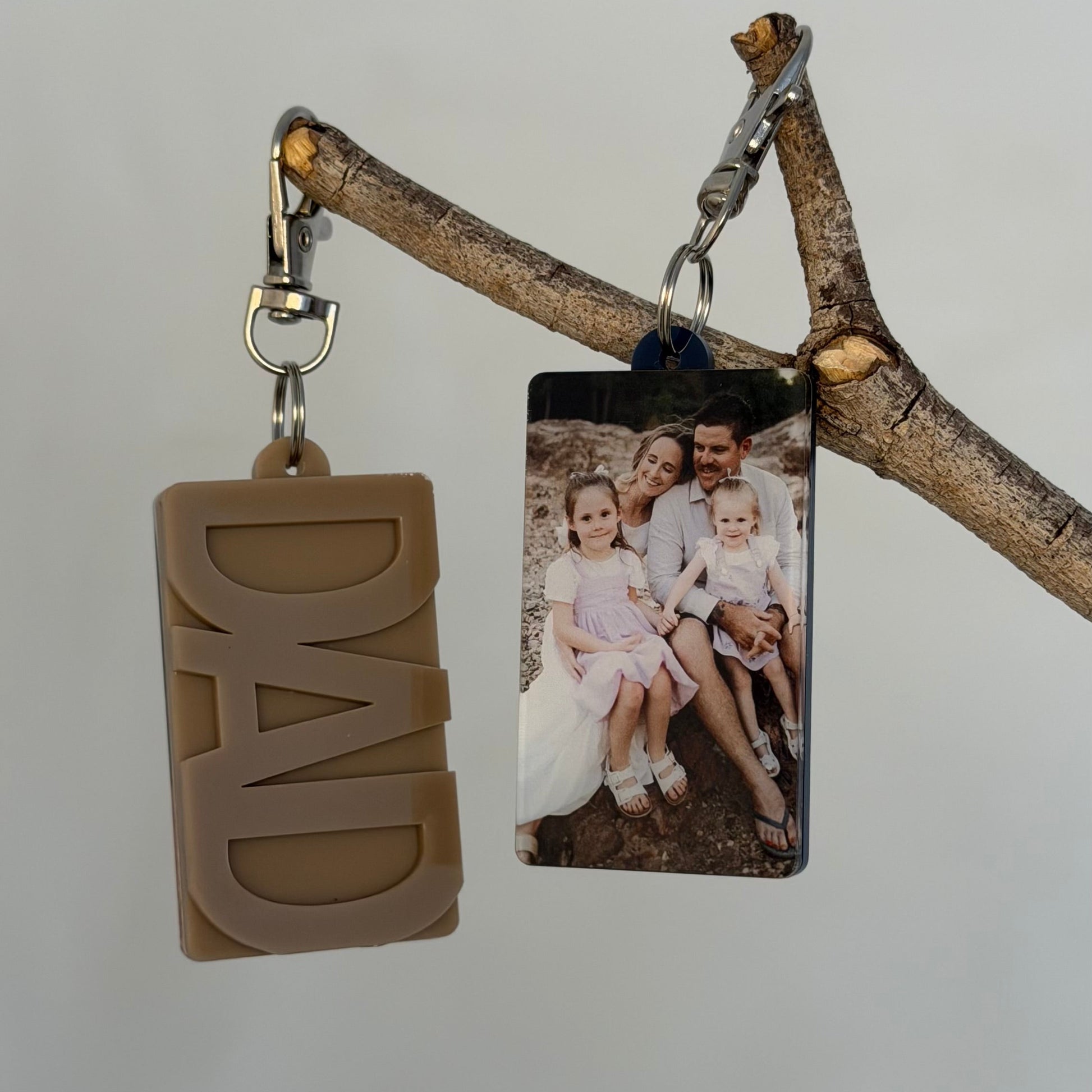 Photo key rings for Father’s Day 