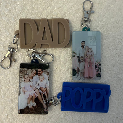 Photo key rings for Father’s Day 