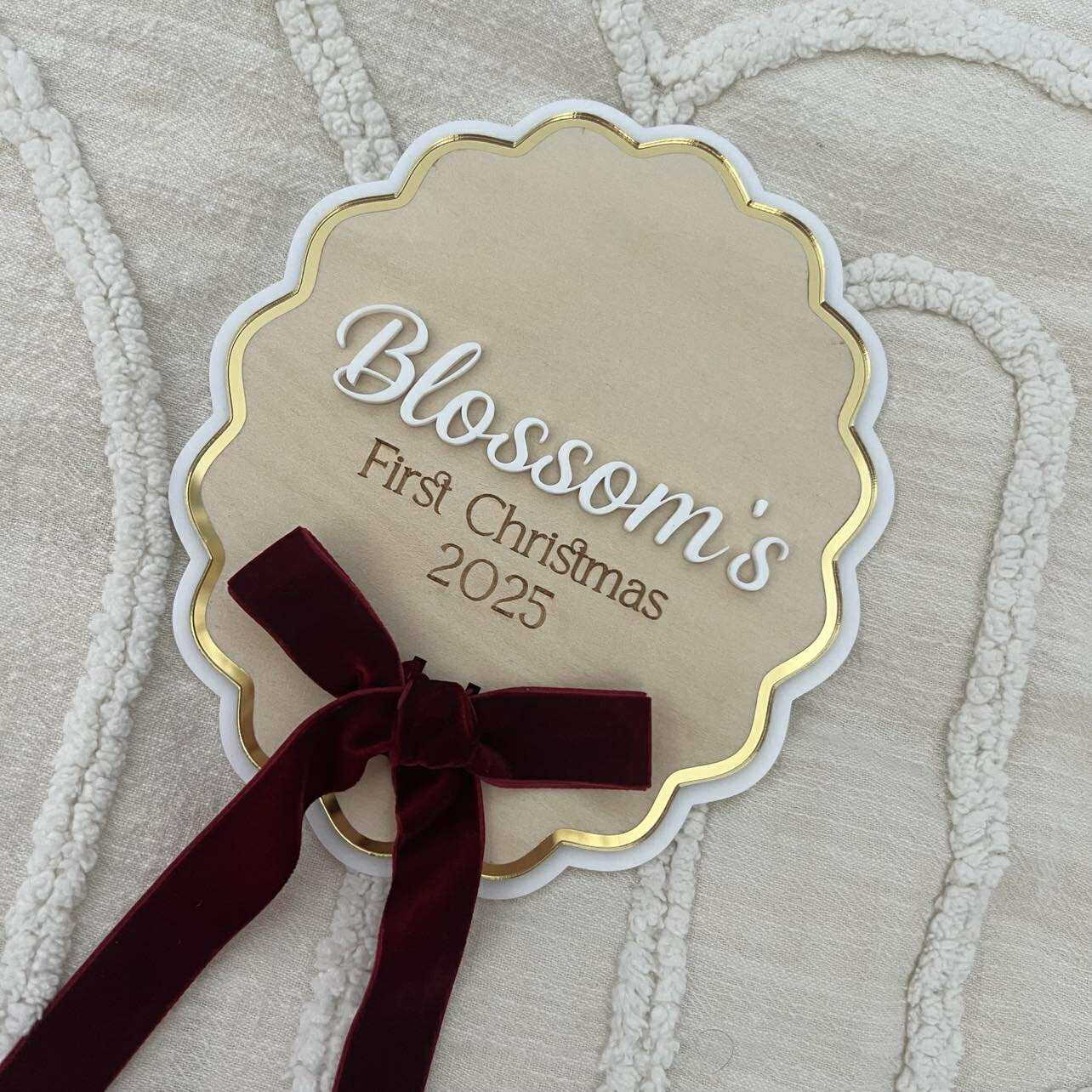 First Christmas plaque