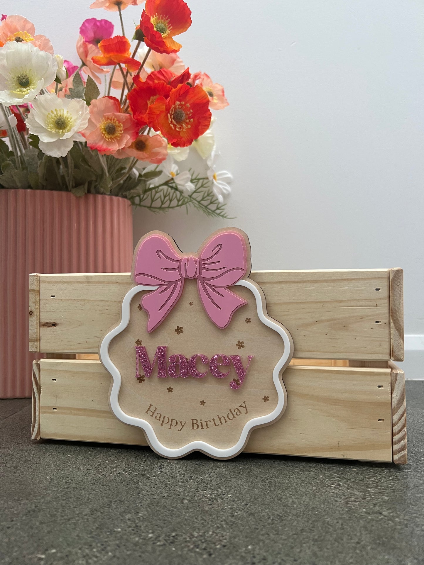 PRE ORDER “Celebration” Individual Plaque  *Ready Second Week of December*