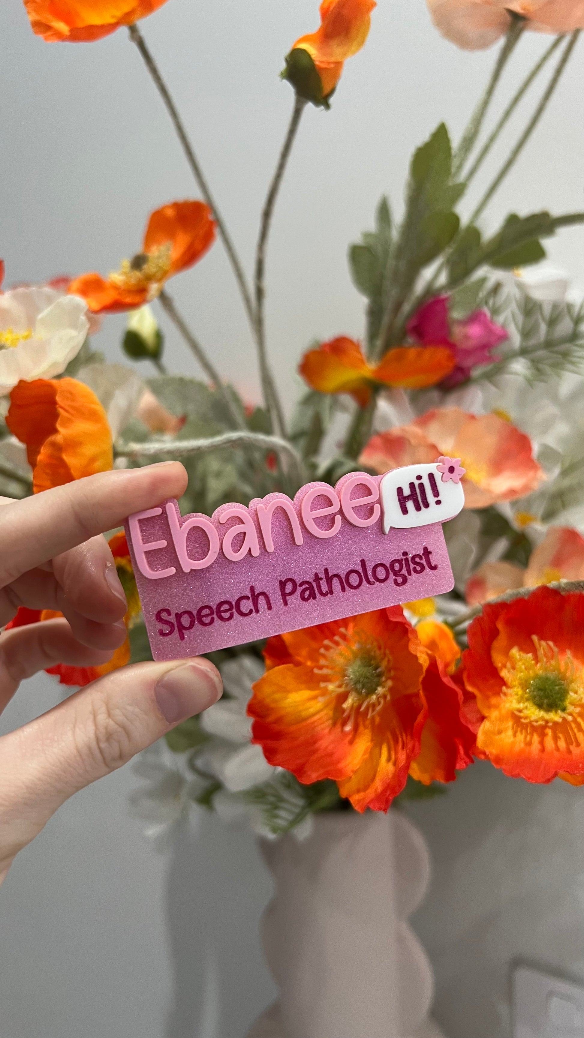 personalised name tag