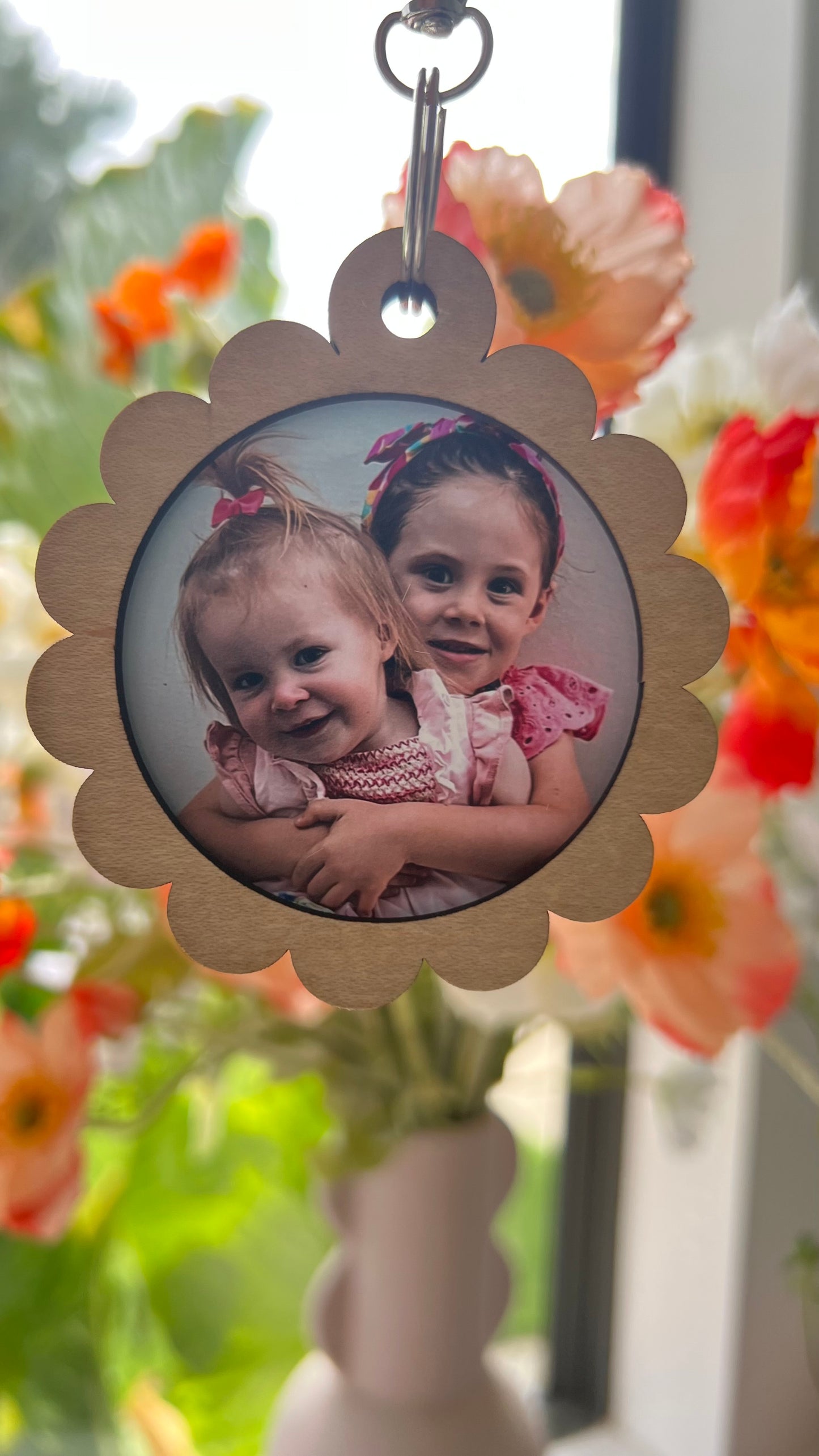 photo key ring with photo in it